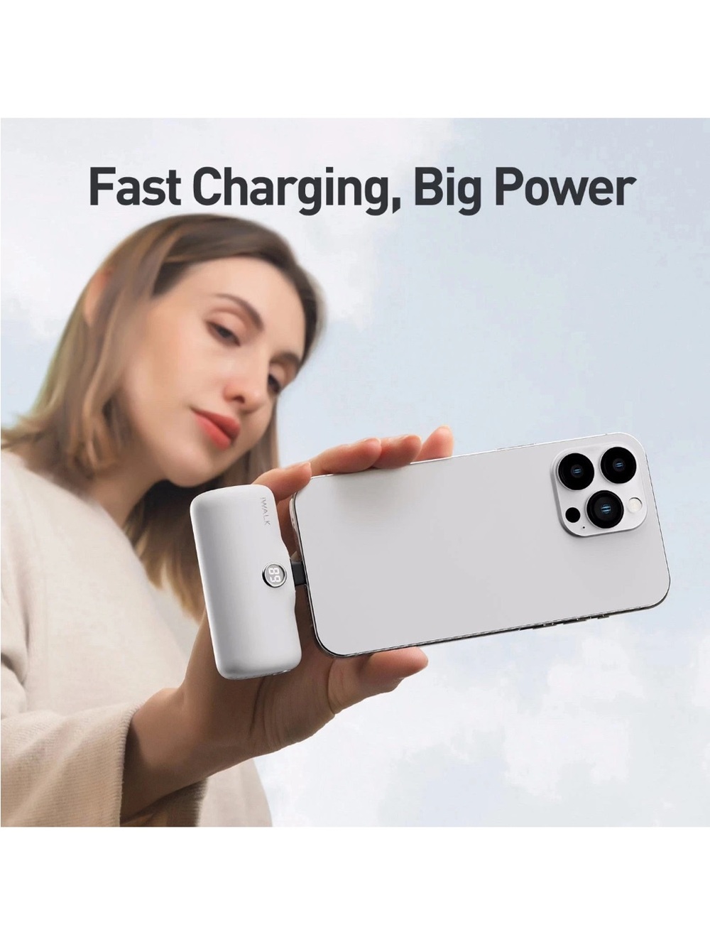 LinkMe FOR IPHONE ONLY 4 Portable Docking Charger — White NWT - Picture 5 of 7